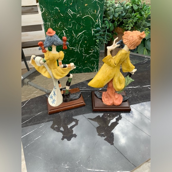 2 pcs FONTANINI clown figurine 946 CARRARA MARBLE BASE HAND PAINTED ITALY 70' - Picture 5 of 8